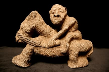 Kissi Stone Equestrian Figure, 1200 CE - 1800 CE