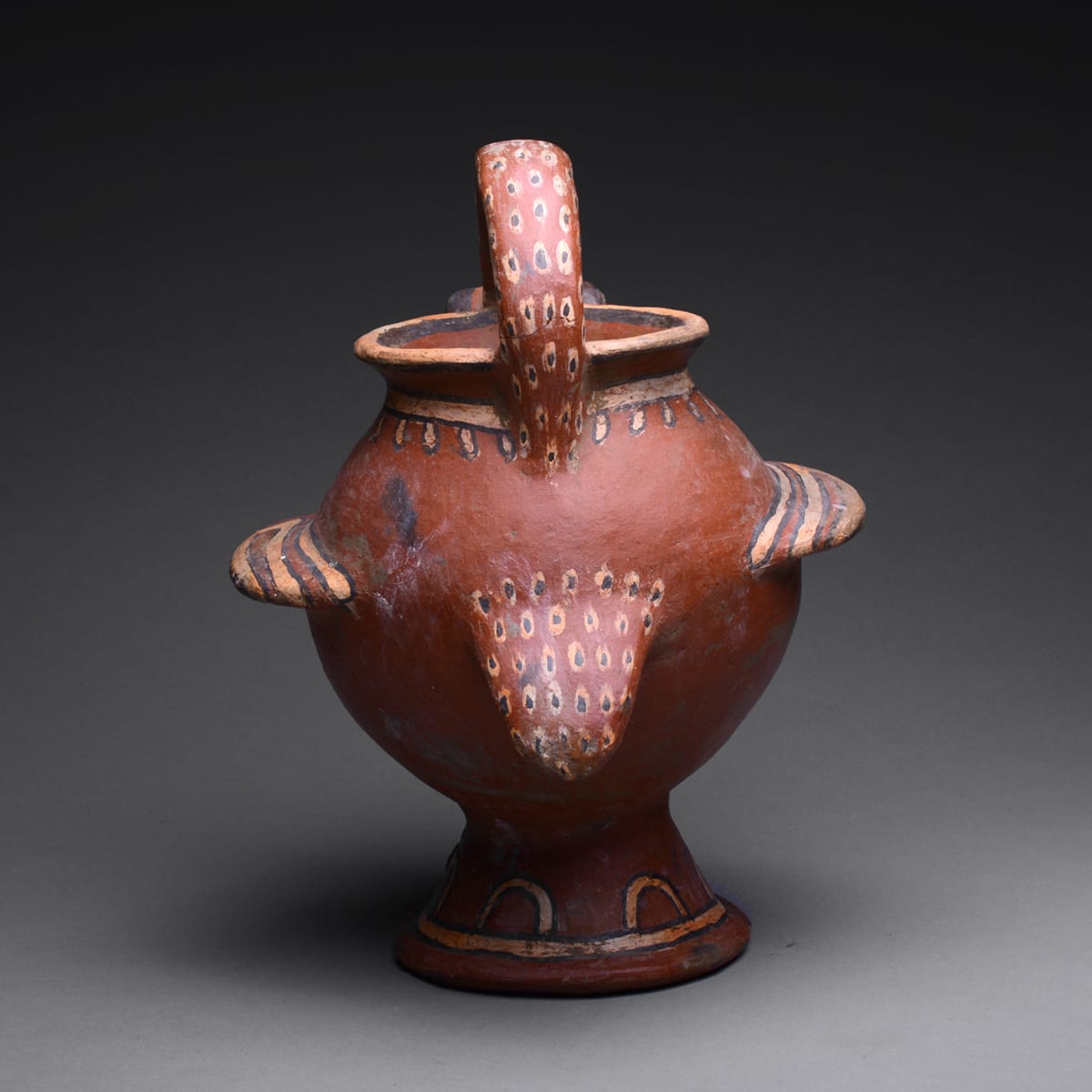 Polychrome Vessel in the Form of a Buzzard, 1100 CE - 1500 CE