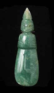 Guanacaste-Nicoya Jade Figure-Celt Pendant, 1 CE - 500 CE