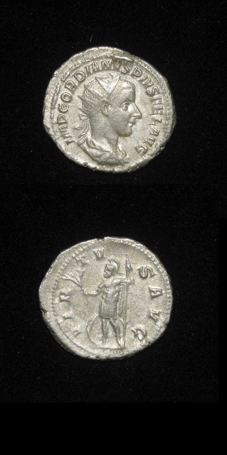 Silver Antoninianus of Emperor Gordian III, 240 CE - 244 CE