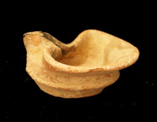 Early Israelite Terracotta Oil Lamp, 1000 BCE - 587 BCE