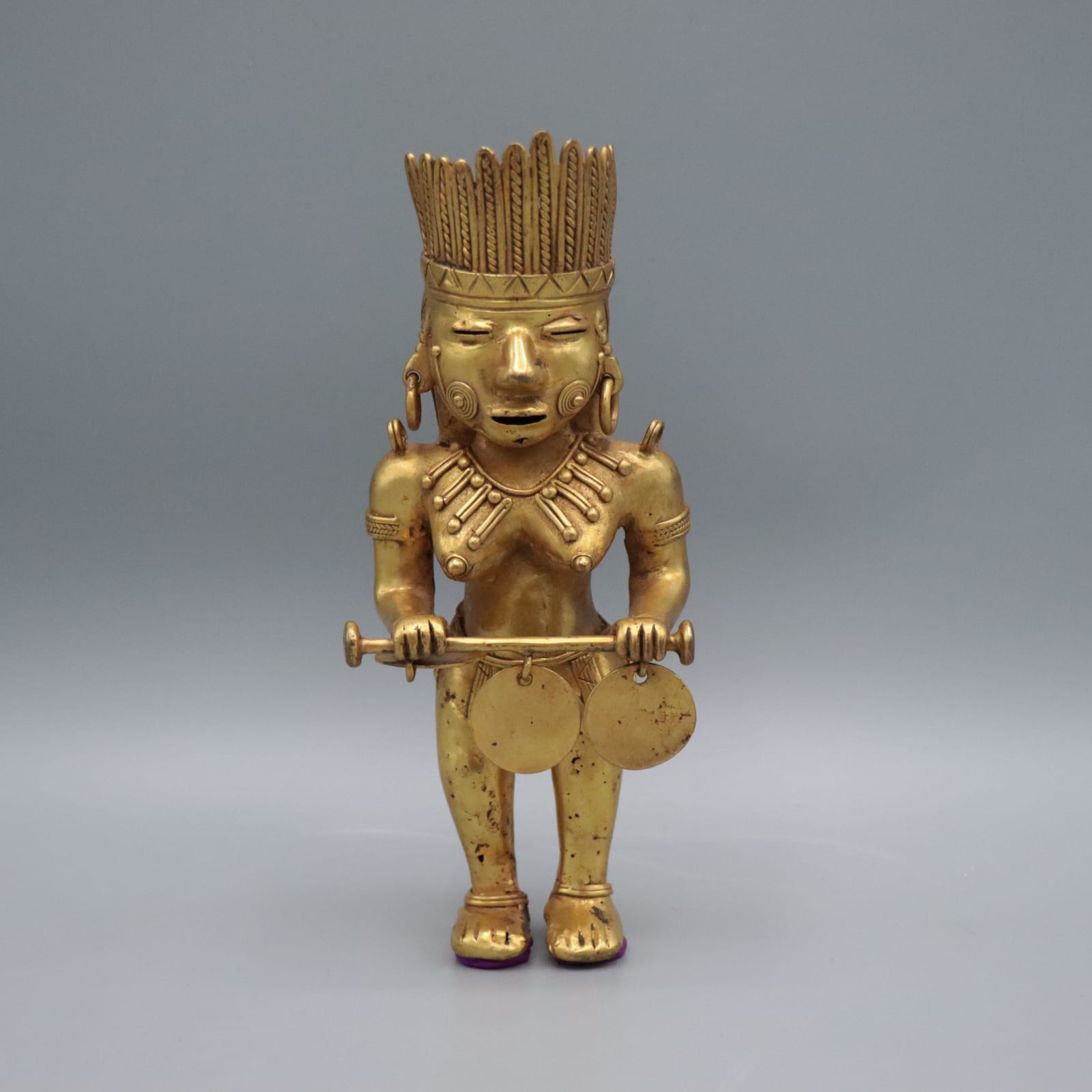 Tairona Gold Female Figure, 10th to 15th century CE