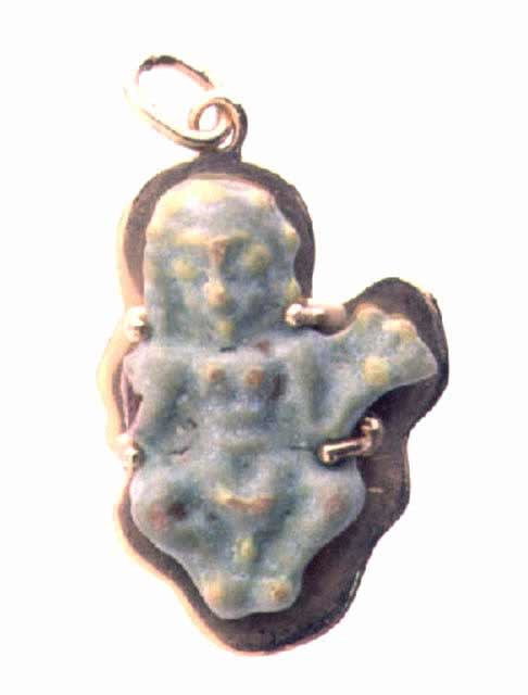 Egyptian Green Faience Amulet, 1075 BCE - 332 CE
