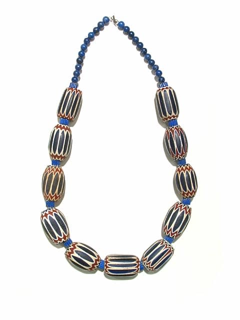 Venetian Glass Chevron Bead Necklace, 16th Century CE - 18th Century CE