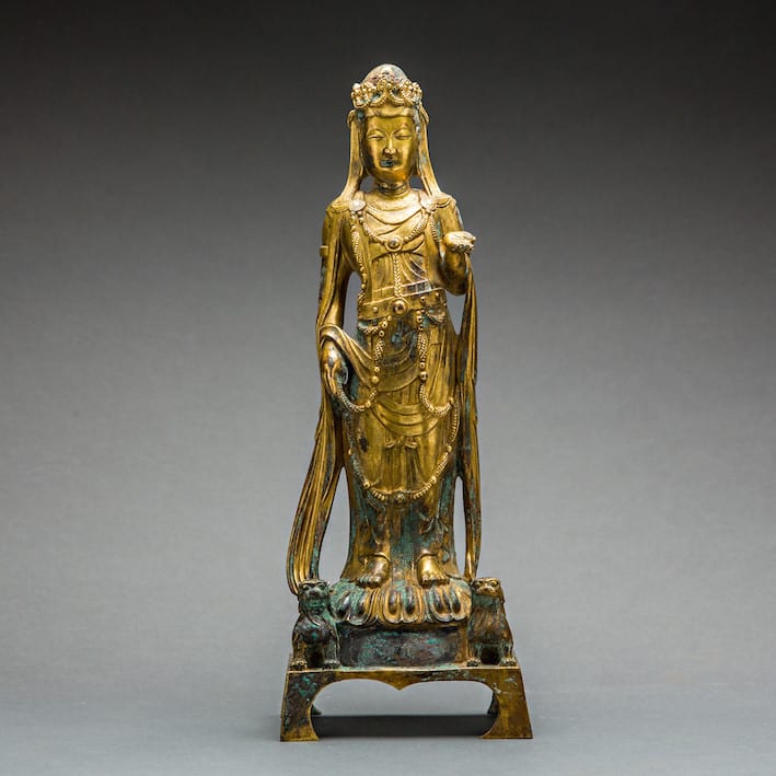 Qing Guilded Guanyin, 1644 CE - 1912 CE