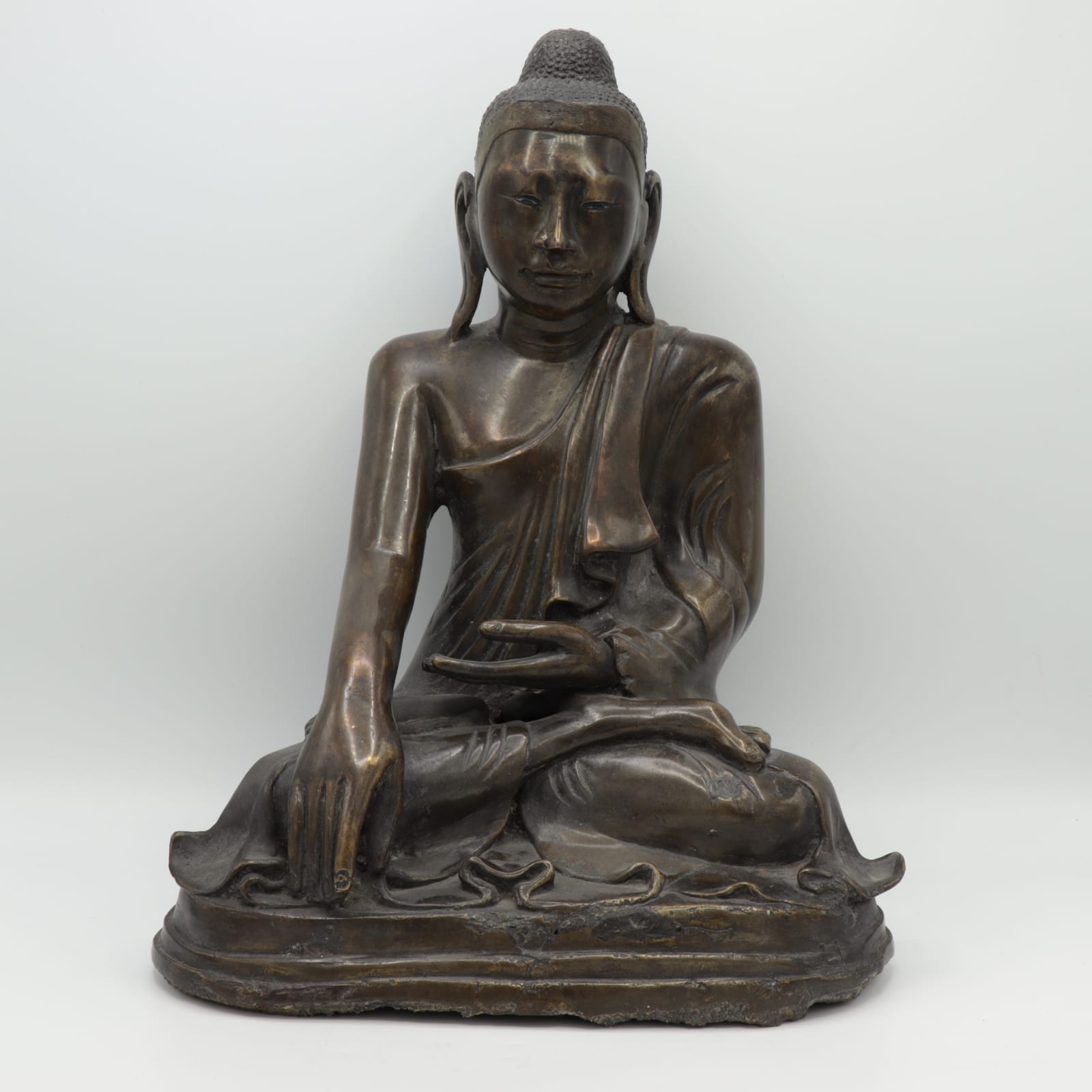Bronze Statue of a Seated Buddha, 16th - 17th Century CE