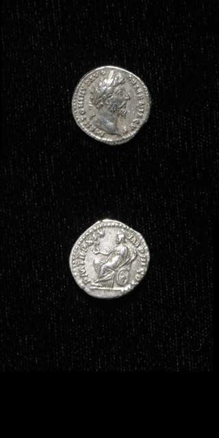 Silver Denarius of Emperor Marcus Aurelius, 161 CE - 180 CE