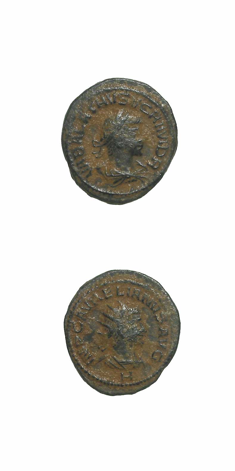 Bronze Antoninianus of Vabalatus, the Duke of Palmyra, 266 CE - 271 CE