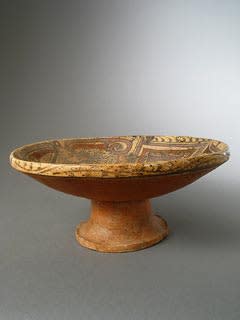 Cocle Terracotta Polychrome Pedestal Bowl, 500 CE - 1000 CE
