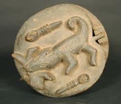 Yoruba Wooden Polychrome Container, 19th Century CE - 20th Century CE