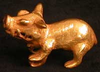 Gold Pendant of a Peccary, 500 CE - 1550 CE