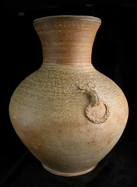 Warring States Glazed Terracotta Hu, 475 BCE - 221 CE