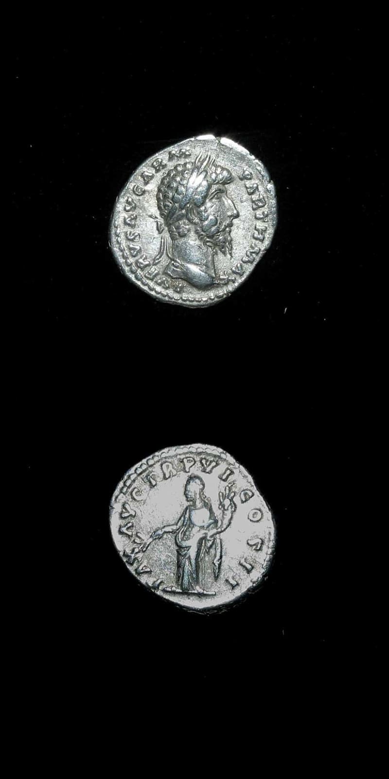 Silver Denarius of Emperor Lucius Verus, 161 CE - 169 CE