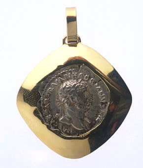 Silver Denarius of Roman Emperor Hadrian, 117 CE - 138 CE