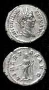 Silver Denarius of Emperor Caracalla, 200 CE - 210 CE