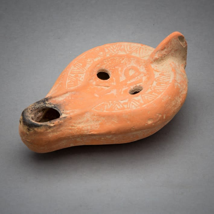 Early Christian Terracotta Oil Lamp, 200 CE - 400 CE