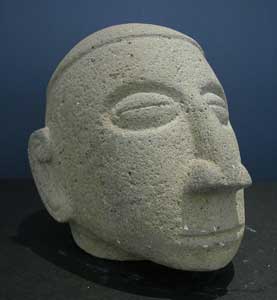 Basalt Trophy Head, 500 CE - 1000 CE