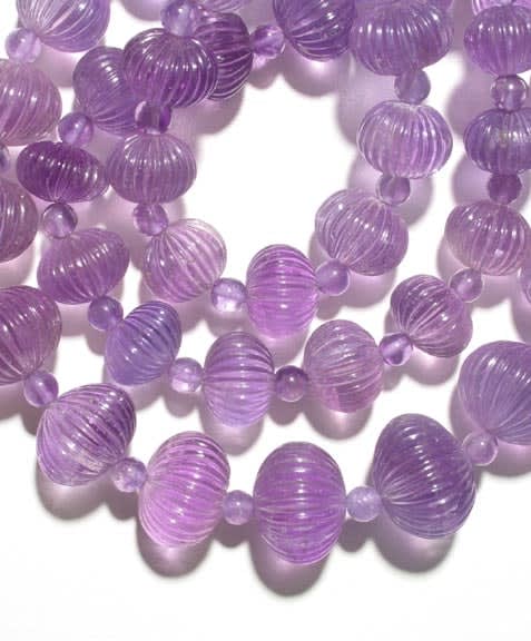 Amethyst Bead Necklace