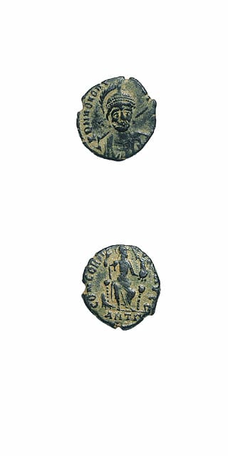 Bronze Coin of Emperor Honorius, 394 CE - 423 CE