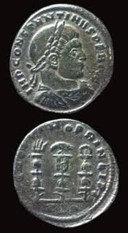 Bronze Follis of Emperor Constantine I the Great, 307 CE - 337 CE