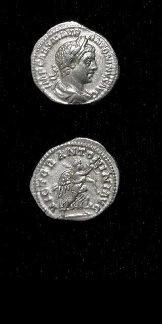 Silver Denarius of Emperor Elagabalus, 218 CE