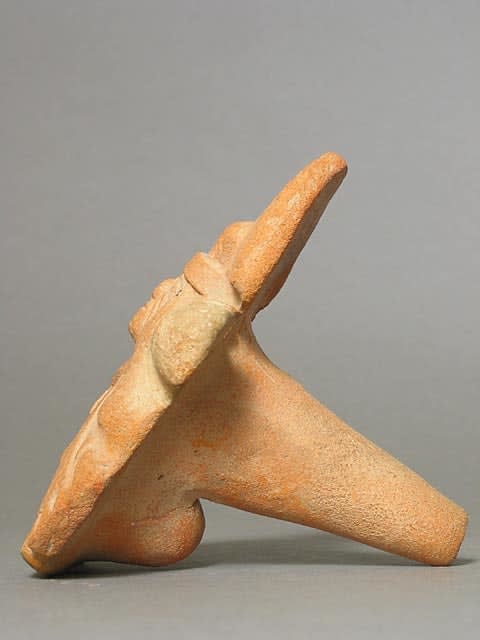 Moche Molded Whistle Depicting a Warrior, 500 CE - 700 CE