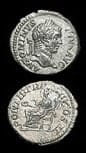Silver Denarius of Emperor Caracalla, 200 CE - 210 CE