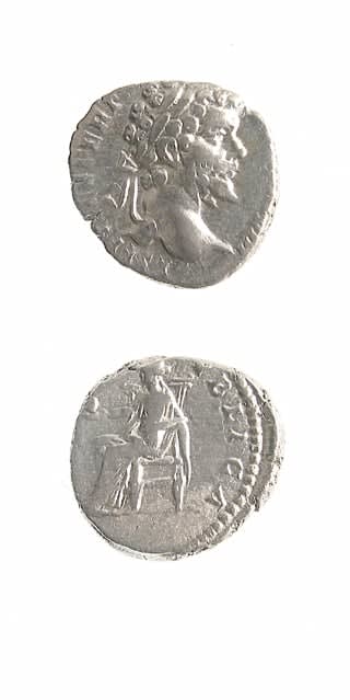 Silver Denarius of Emperor Septimius Severus, 193 CE - 198 CE