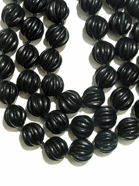 Black Onyx Bead Necklace