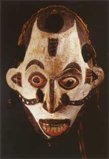 Igbo Polychrome Agbogho Mmwo Mask, 20th Century CE