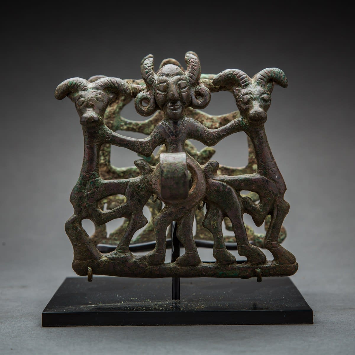 Master of the Beasts Luristan Bronze Horse Bit, 800 BCE - 600 BCE