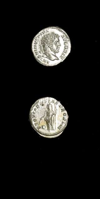 Silver Denarius of Emperor Caracalla, 210 CE - 213 CE