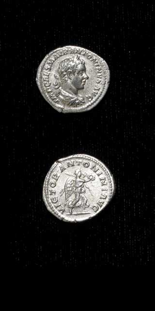 Silver Denarius of Emperor Elagabalus, 218 CE