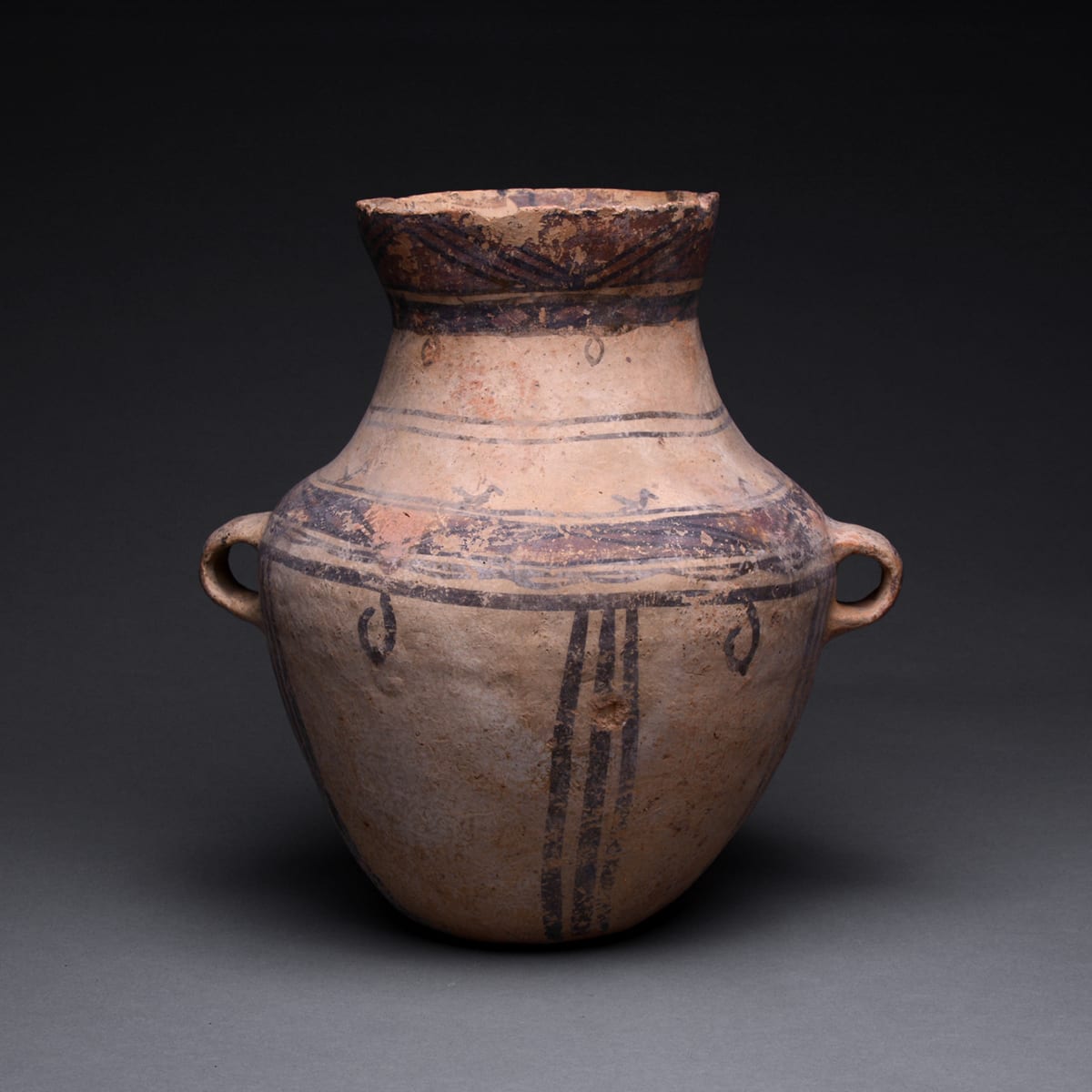 Neolithic Yangshao Painted Terracotta Vessel, 3000 BCE - 1500 BCE
