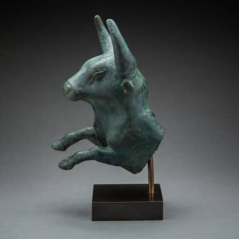 Roman bronze protome of a bull, 1st Century CE - 3rd Century CE