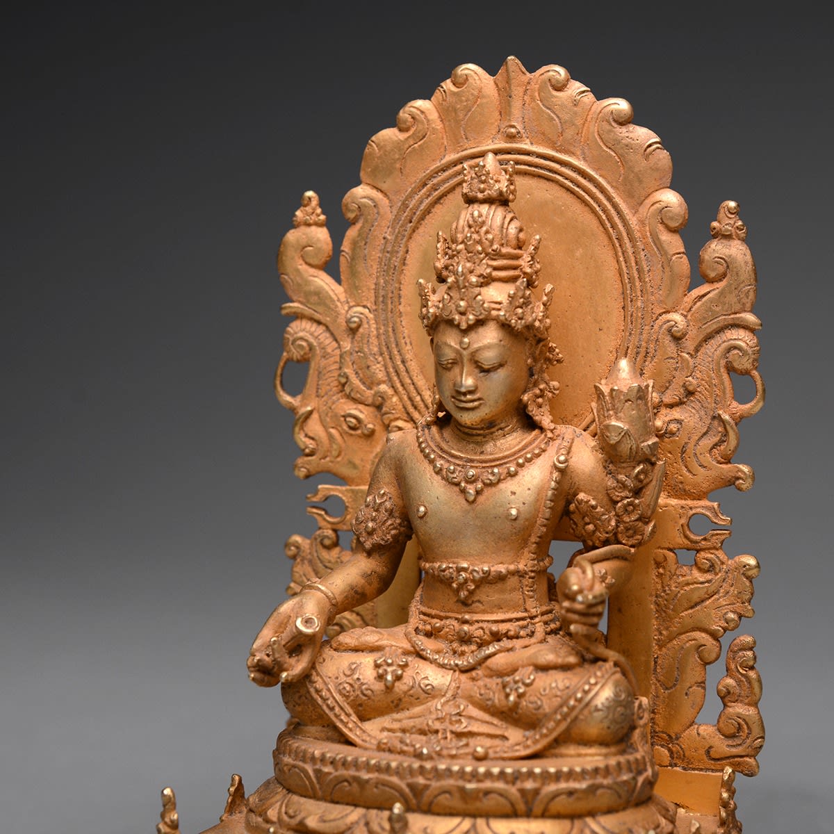Indonesian Gold Sculpture of a Deity, 900 CE - 1300 CE