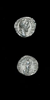 Silver Denarius of Emperor Commodus, 180 CE - 192 CE