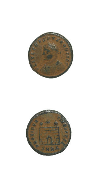 Bronze Follis of Crispus Struck While Caesar, 316 CE - 326 CE