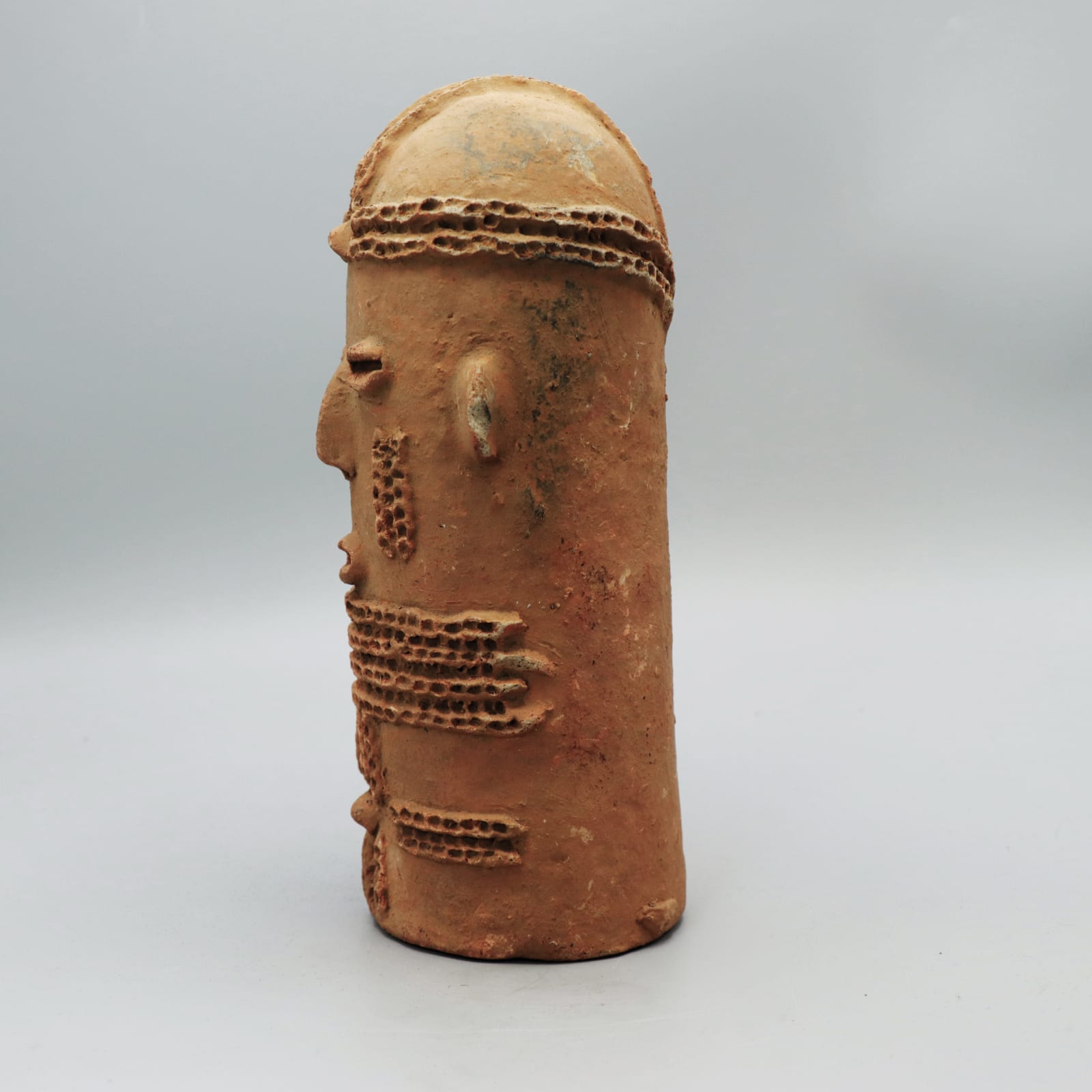 Bura Terracotta Head , Twelfth to Thirteenth Century AD