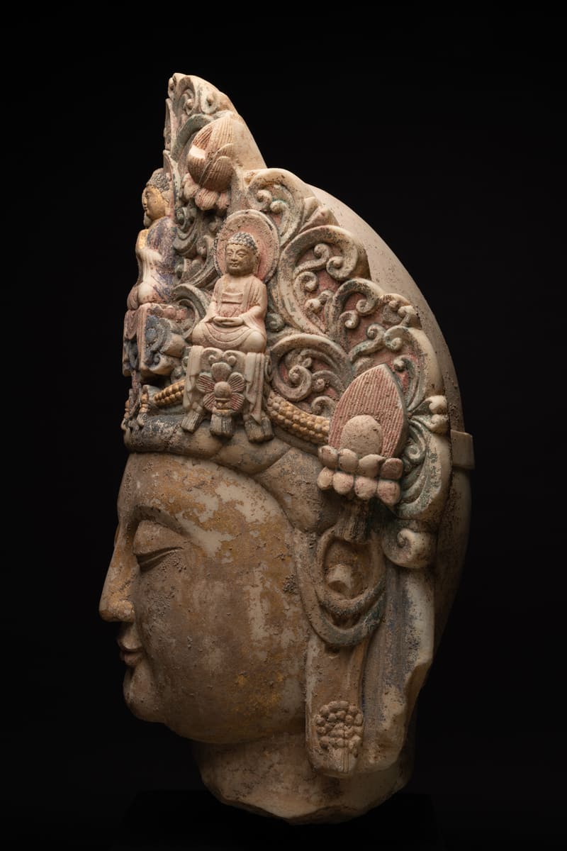 Sui Marble Head of a Bodhisattva, 581 CE - 618 CE