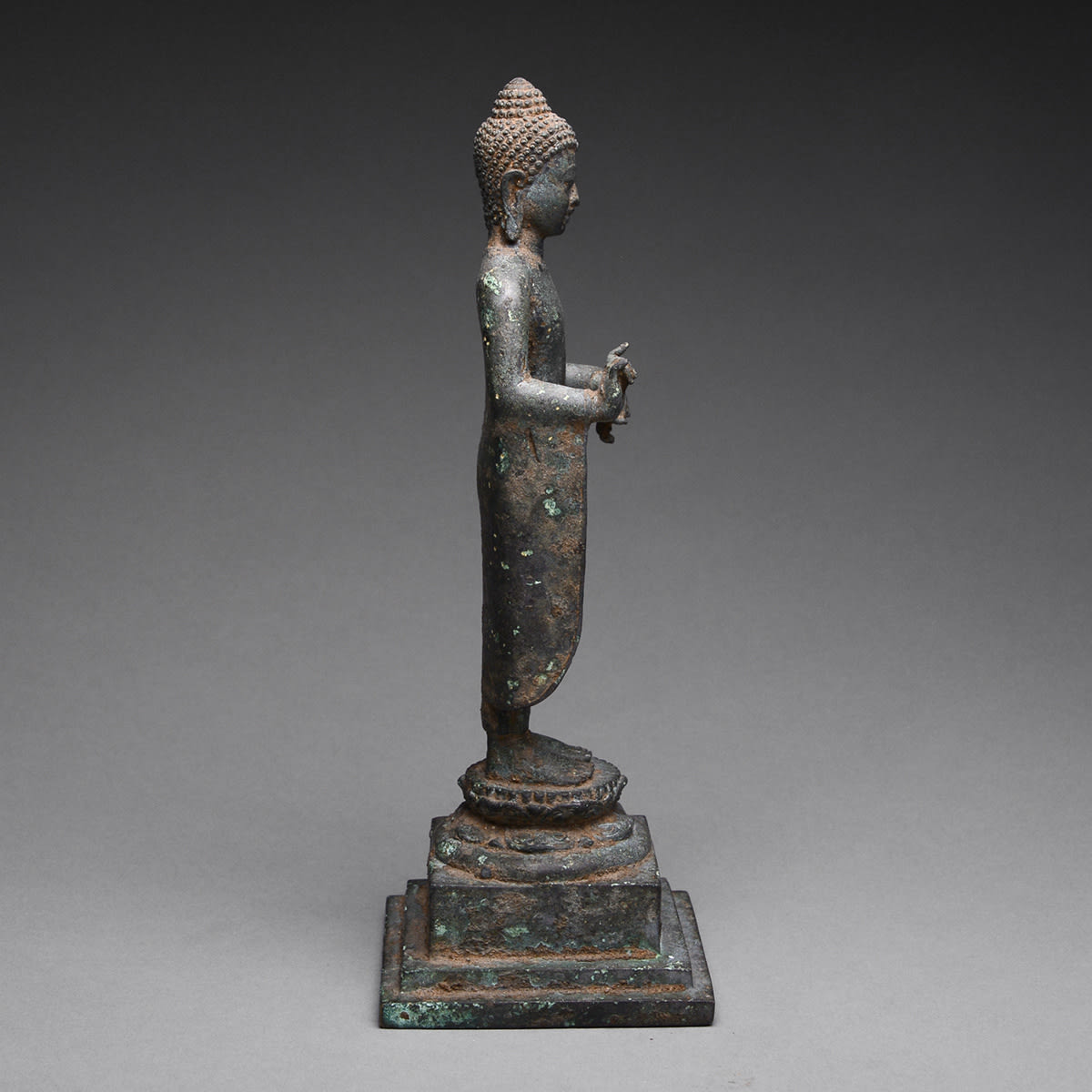 Bronze Buddha Figure, 900 CE - 1250 CE