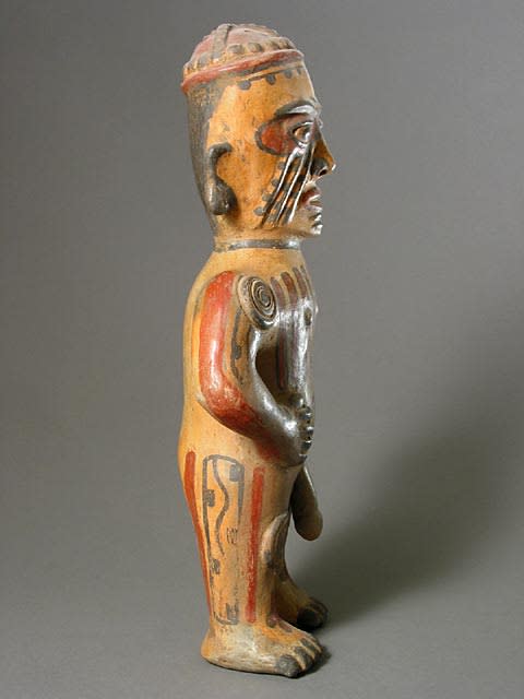 Guanacaste-Nicoya Terracotta Sculpture of an Ithyphallic Man, 500 CE - 800 CE