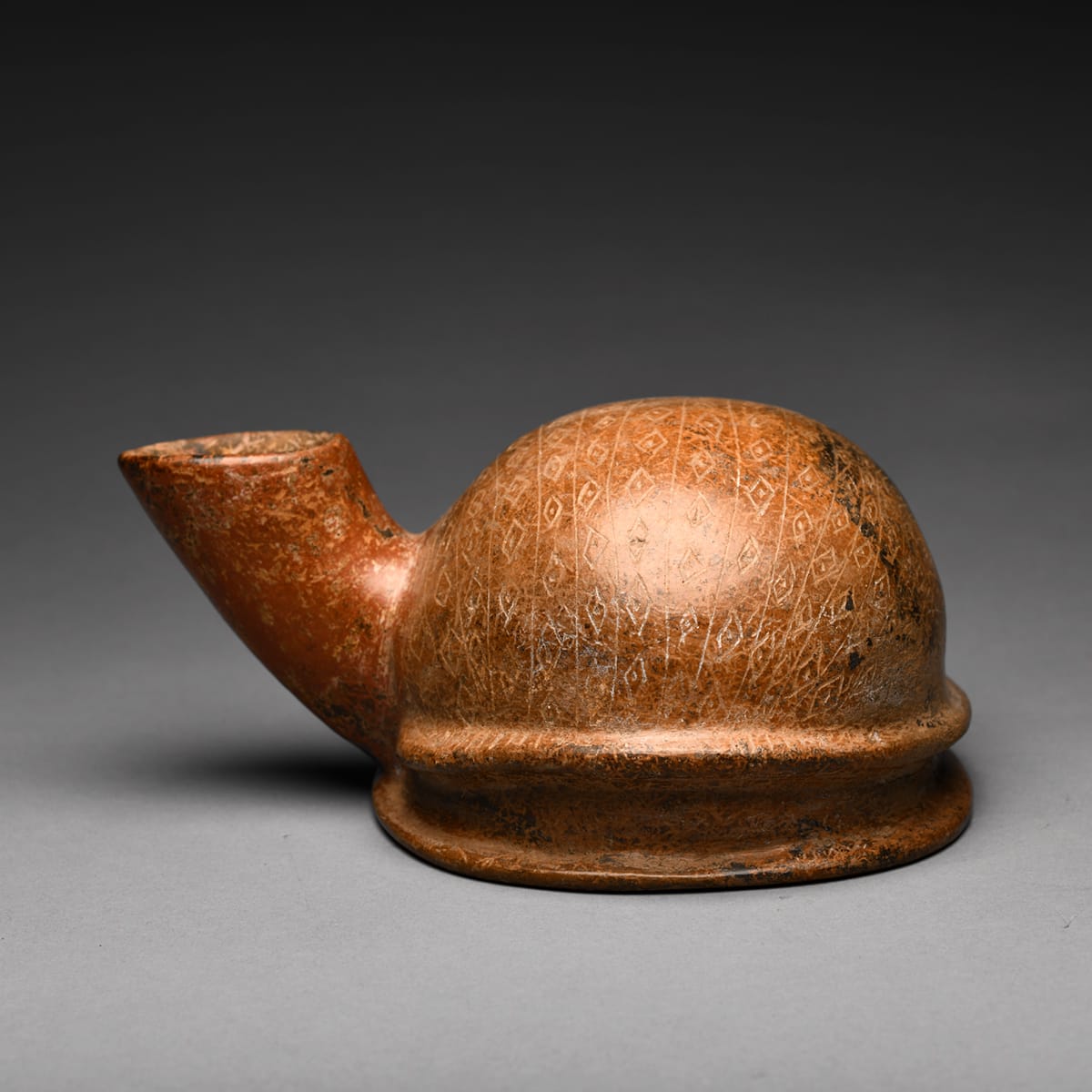 Colima Terracotta Vessel in the Form of a Shell, 300 BCE - 300 CE
