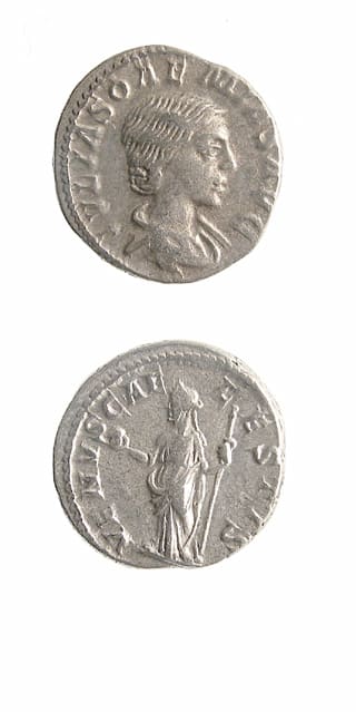 Silver Denarius of Julia Soaemias, 218 CE - 222 CE