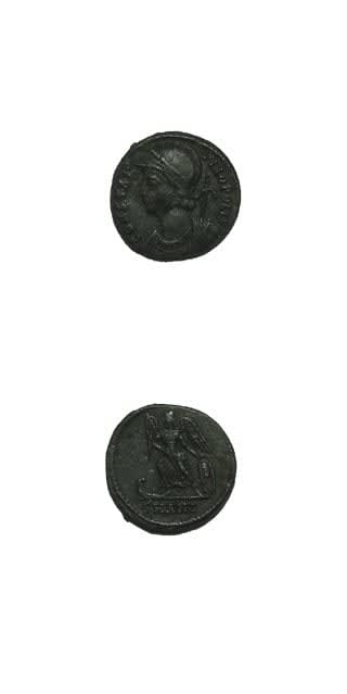 Bronze Coin Commemorating Constantinople Issued Anonymously During the Reign of Constantine I, 330 CE - 346 CE