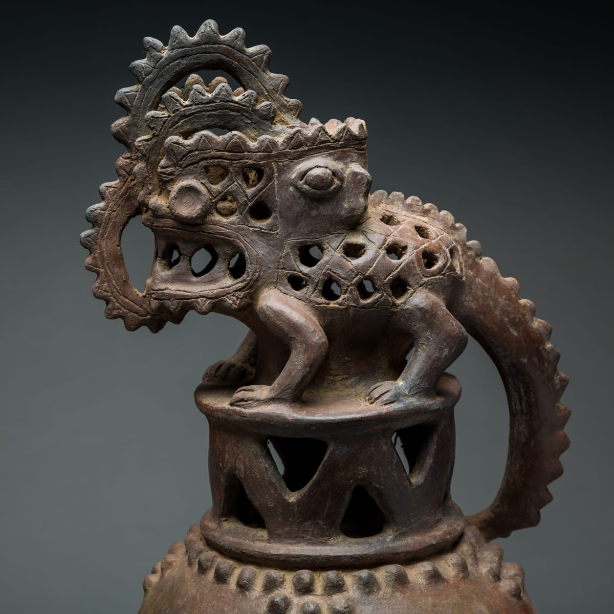 Ceramic Incense Burner, 500 CE - 1000 CE