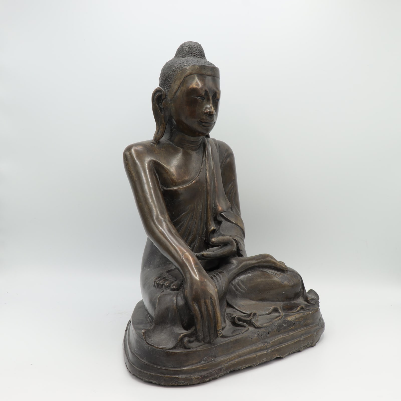 Bronze Statue of a Seated Buddha, 16th - 17th Century CE