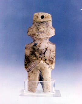 Mezcala Stone Amulet of a Standing Figure, 300 BCE - 300 CE
