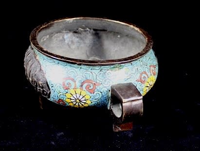 Qing Cloissone Incence Burner, 1644 CE - 1912 CE