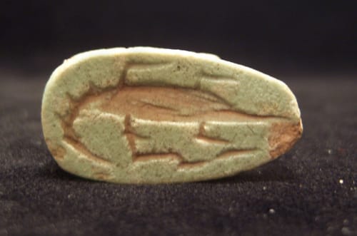 Faience Amulet Seal in the Form of a Porcupine, 664 BCE - 525 BCE